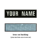 10X2.5cm Embroidery Custom Name Text Patch Stripes Badge Iron On Or Sew On Or  Patches For
