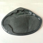 Chinese Inkstone Rectangle Calligraphy Ink stone student Ink Well with cover Inkwell Grinding Made of Natural stone Ink-well