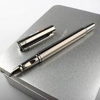 High Quality for Writing Fountain Pen 0.38mm EF Nib Stainless Steel Metal Inking Pen for Writing Signing Pen