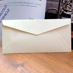 10Pcs Vintage Kraft Paper Envelopes Blank A4 triangle cowhide Handmade black Set Writing Christmas Invitations 22*11CM