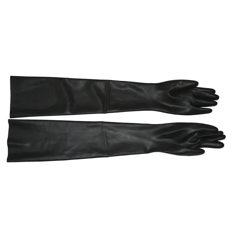 Free shipping !!! Hot Wrist seamless black / red latex opera long latex gloves fetish latex gloves