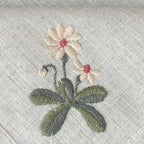Varieties Flower,  Garden Embroidered Linen Look Floral Napkins, Placemats, Table Napkin, Hotel, Airbnb, Gift Restaurant