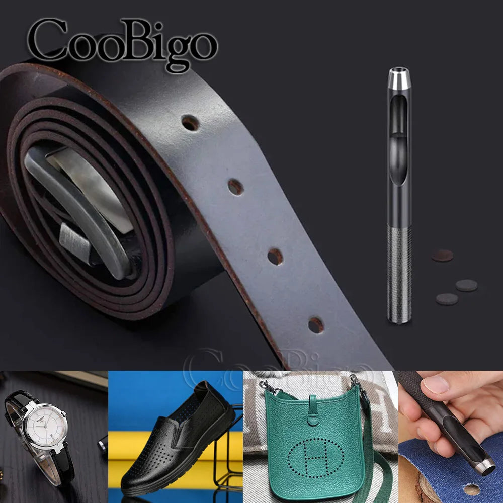1 Piece Metal Puncher Round Punch Hole Mold Die Cutter for Punching Eyelet Rivet Belt Sewing Craft Leather Working Tools 1-25mm