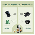 icafilas Reusable Adapter for Dolce Gusto Piccolo xs Maker & for Nescafe Genio S Plus Nespresso Coffee Capsule Convert Holder