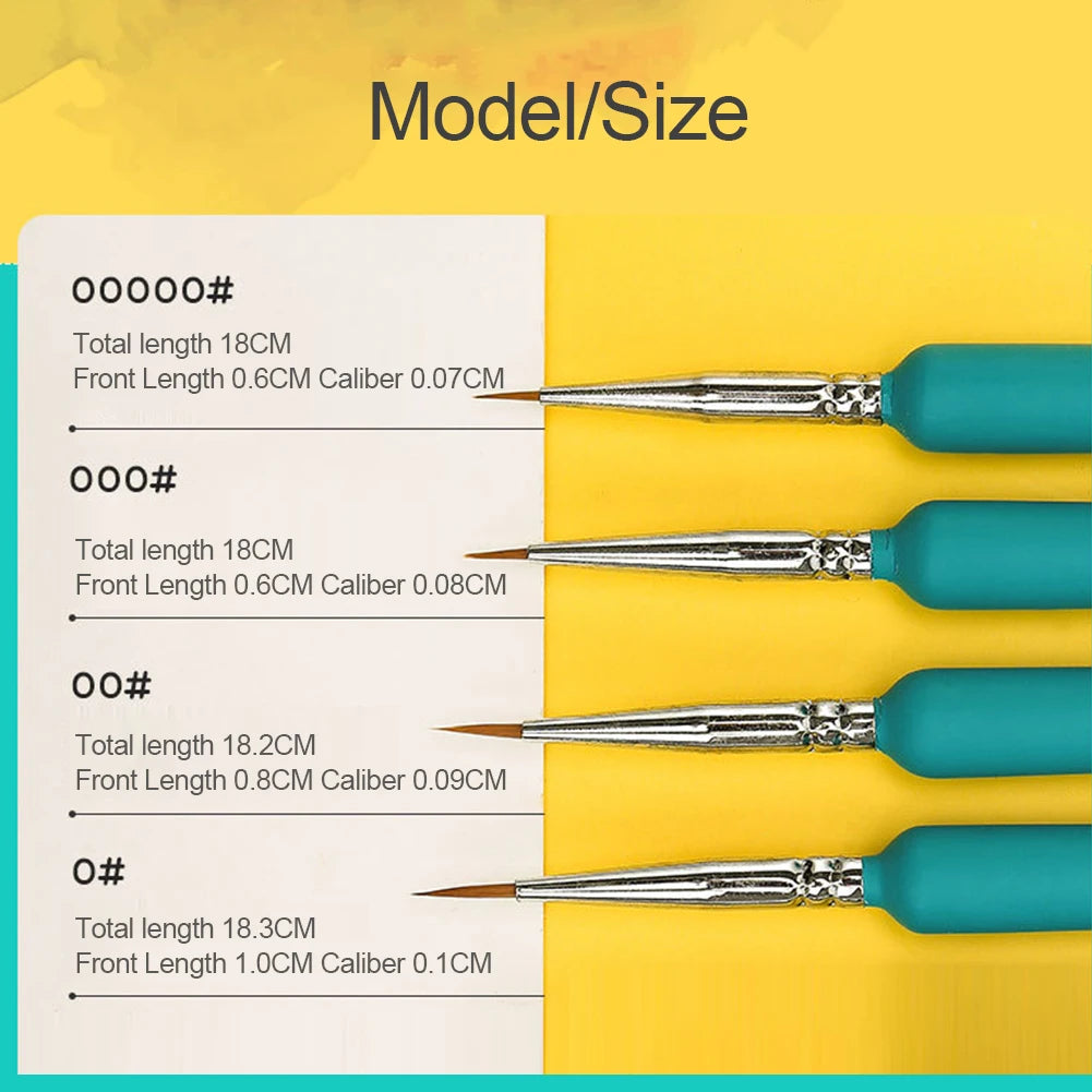 3/4Pcs Wolves Hair Brush Chinese Calligraphy Pen Hook Line Paint Brush Chinese Calligraphy Brush Art Oil Painting Drawing Brush