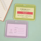 Women Men Card Cover Case Plastic Transparent Business Credit Cards Bank ID Card Sleeve Protect Holder Case for Student