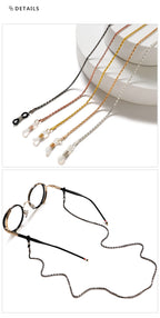 Fashion Reading Glasses Chain for Women Metal Sunglasses Cords Eyeglass Lanyard Hold Straps Eyewear Retainer