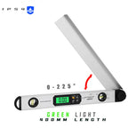 400mm / 250mm Digital Angle Finder Gauge 0-270 Degree Protractor Ruler Miltre Angle Finder Meter Spirit Level Back-Light