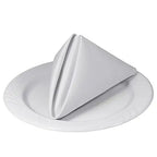 12PC  45x45cm RESTAURANT DINNER CLOTH LINEN WHITE 45x45cm PREMIUM HOTEL NEW NAPKINS