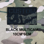 Custom Laser Cutting IR IFF Infrared Reflection Patch Name Tapes Tag Brand Black Letters