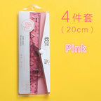 4pcs /set Soft Bendable Straight Ruler 15cm 20cm Protractor Triangular Rule Plastic Child Student Stationery Supplies