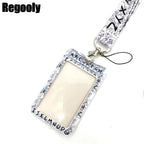 Letters Anime Lanyard Badge Holder ID Card Lanyards Mobile Phone Rope Key Lanyard Neck Straps Keychain Key Ring