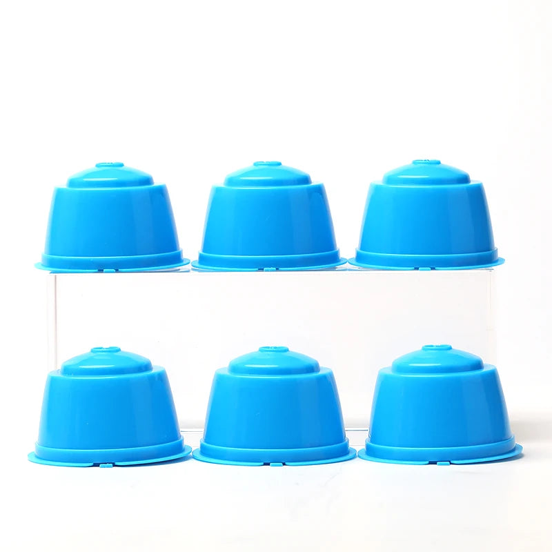 6Pcs Fit  Dolce Gusto Coffee Capsule Reusable Coffee Pod  For Nescafe Dolce Gusto With Spoon Brush Kitchen Accessories