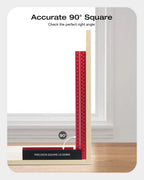 Precision Square 300mm T Speed Measurements Ruler for Measuring and Marking Woodworking Carpenters Framing Carpentry Use