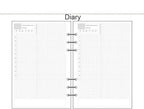 A5 A6 A7 Woodfree Printing Paper Planner Inner Pages For Filofax Creative Office Notebook Spiral Filler Papers Binder Inner Page