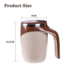 Lazy Coffee Stirring Cup Auto Stirring Cup Magnetic Rotating Electric Milk Cup Mark Cup 304 Stainless Steel