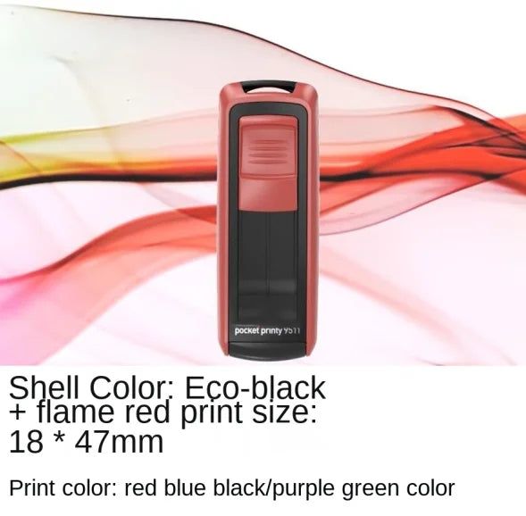 Rectangle Pocket Self Inking Engraving Rubber Stamp Hold DIY Material for Laser Engraving Stamping Machine