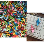 100pcs Paper Crafts Diy Handmade Origami Cranes for Girlfriend Birthday Creative Gift