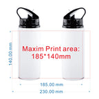 600ML Bottle with Straw DIY Customized Colorful Print LOGO for Travel Sport Team Company Promotion Kids Photo Aluminium Portable