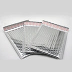 50Pcs/Lot 11x13cm Sliver Aluminum Bubble Shipping Bag Padded Envelopes Bubble Mailer Bag Aluminum Foil Gift Bag Packing Wrap
