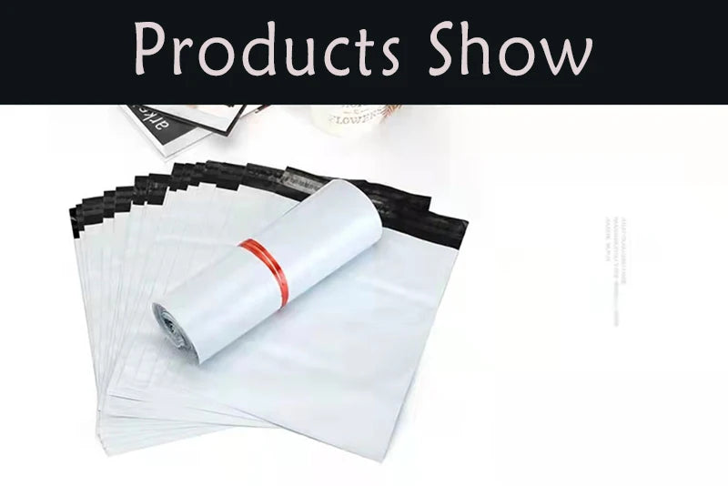 50pcs/Lots White Courier Bag Express Envelope Storage Bags Mail Bag Mailing Bags Self Adhesive Seal Plastic Packaging Pouch