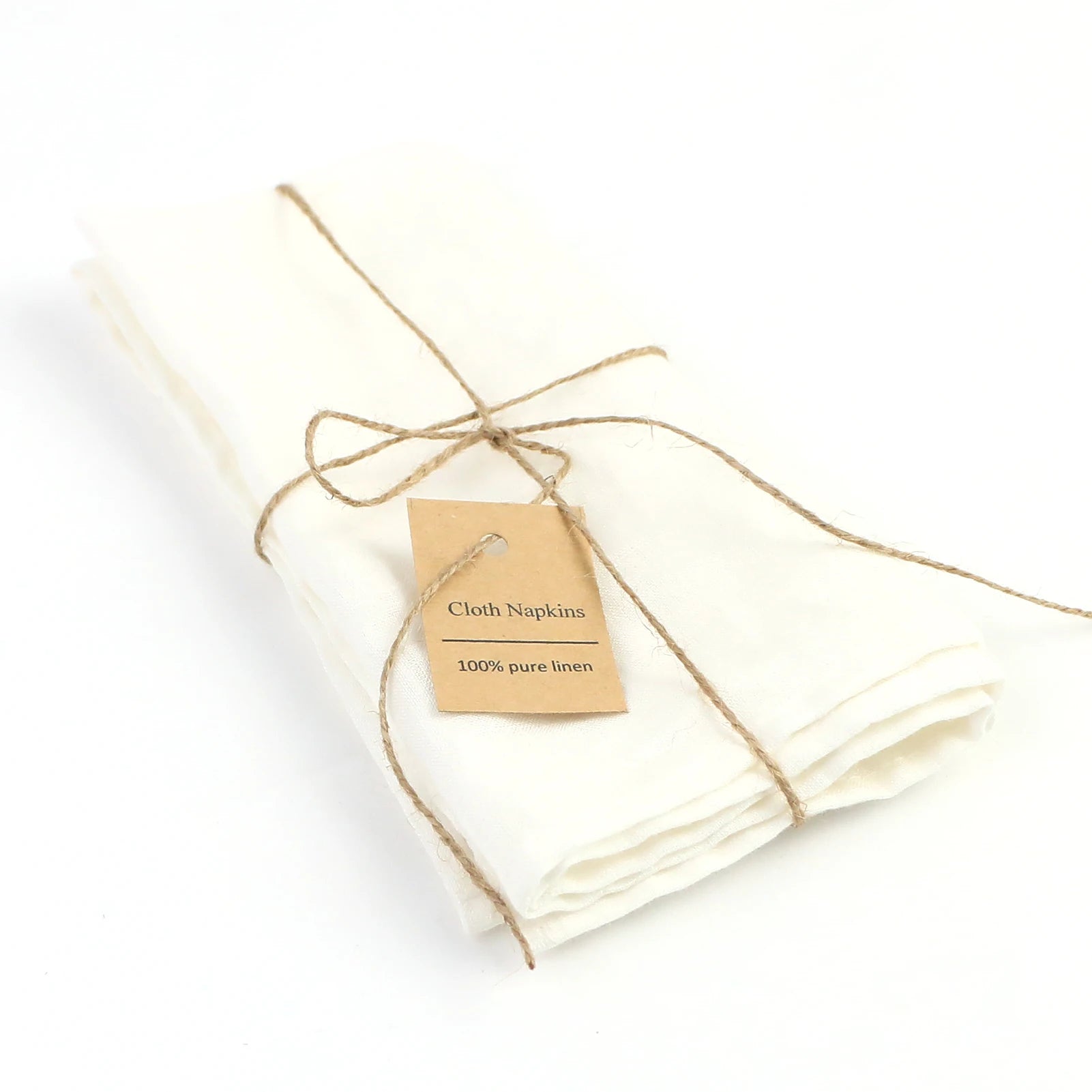 4PCS 40X40CM Pure Linen Napkins Cloths Soft Comfortable Fabric Reusable Kitchen Accessories for Wedding Birthday Parties