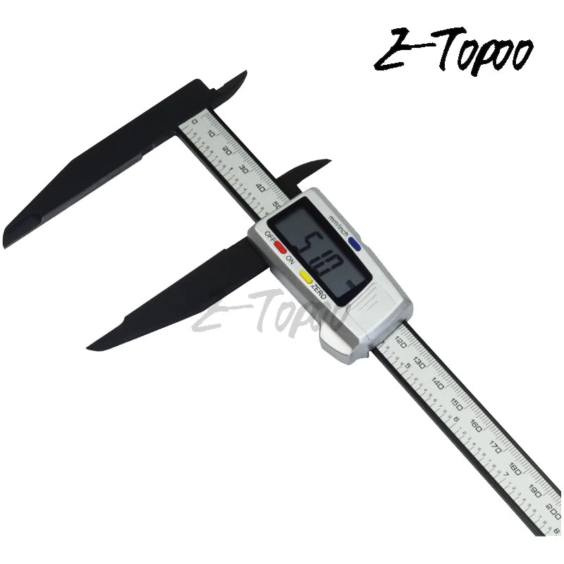300mm 200 Electronic Digital Caliper LCD Plastic Vernier Caliper  Long Jaw Micrometer Inner Outer Diameter Gauge Measuring Tools
