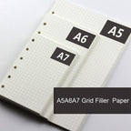 A5 A6 A7 Woodfree Printing Paper Planner Inner Pages For Filofax Creative Office Notebook Spiral Filler Papers Binder Inner Page