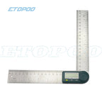 0-200/300mm Digital Angle Finder Meter 0-360 Degree Stainless Steel LCD Protractor Goniometer Ruler