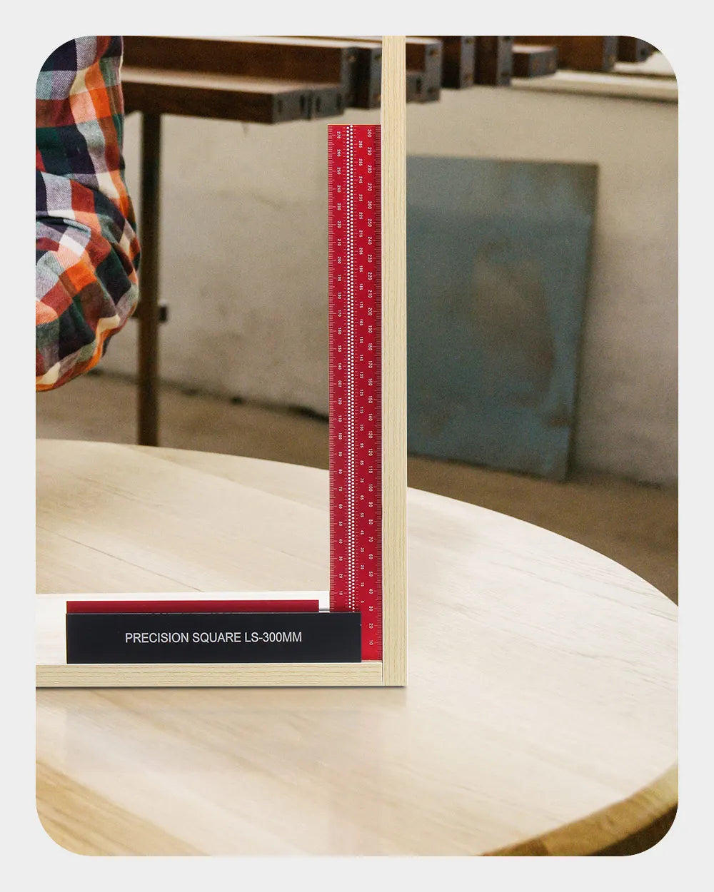 Precision Square 300mm T Speed Measurements Ruler for Measuring and Marking Woodworking Carpenters Framing Carpentry Use