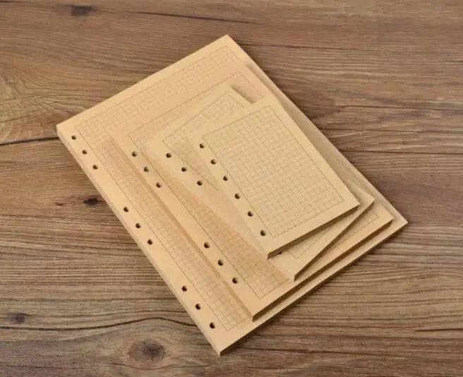 A5 A6 A7 50 Sheet Loose-leaf Colorful Refill Inner Page Line Blank Grid Inner Page Inside Paper Stationery
