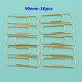 High Quality Golden Notebook Bookmark binder Paperclips Accessories Paper Clips Binding Office Stationary Supplies