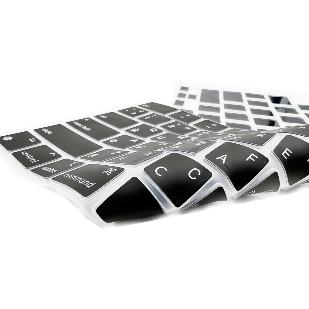 Multi-Language Keyboard Protector Compatible with for MacBook Air/Pro M5-M4 A2779,A3434,A3241 | Arabic, FR, RU, ES, IT Layouts