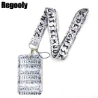 Letters Anime Lanyard Badge Holder ID Card Lanyards Mobile Phone Rope Key Lanyard Neck Straps Keychain Key Ring
