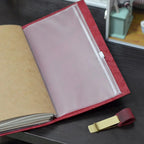 Transparent PVC Storage Bag for Traveler's Notebook Diary Day Planner Accessories Business Cards Notes Pouch Zipper Bag