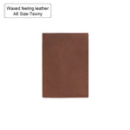 100% Genuine Leather Cover A5A6B6 Sketchbook Planner with Grid Blank Insert Retro Notebooks and Journals Diary Cover Stationery