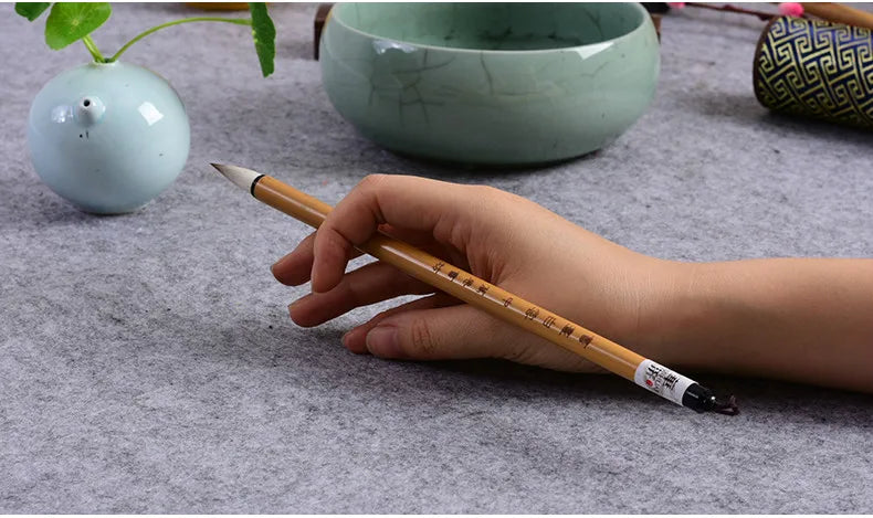 Calligraphy Brushes Chinese Mixed Woolen Hair Brush Pen Regular Script Calligraphy Painting Brush Pen Caligrafia Tinta China