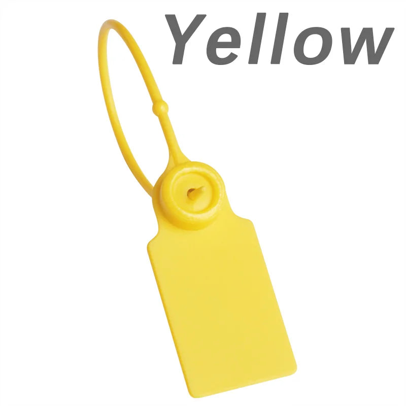 100Pcs Custom Logo Disposable Plastic Security Seals Personalized Hang Tags for Clothing Shoes 180mm