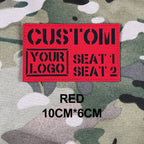 Custom Laser Cutting IR IFF Infrared Reflection Patch Name Tapes Tag Brand Black Letters