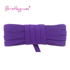 BRISTLEGRASS 2 5 10 Yard 1/4" 6mm Flat Skinny Elastic Cord Glitter Latex Rubber Band Rope Notebook Earloop Dress DIY Sewing Trim