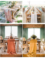 6PCS 43x43cm Dinner Table Rustic Decor Muslin Tea Towels, Birthday Decore Retro Cotton Cheesecloth, Cotton Gauze Wedding Napkins