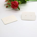 50pcs Earring Cards Packaging 2.5x3.5cm Ear Studs Display Card Cardboard Blank Kraft Paper Price Tag