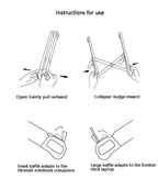 NEXSTAND K7 Laptop Stand Folding Portable Laptop House Office Ergonomic Stand Notebook Stand Notebook Suporte Laptop Accessories