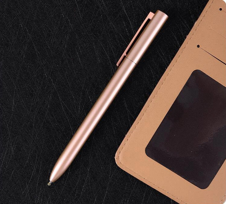 Metal Rotating Gel Pen Sign Pen with Refills for Xiaomi Metal Sign Pens 0.5MM Smooth Low-Key Elegant and Firm Office Business