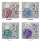 80Pcs/lot Color Binder Clips Set Mint Green Pink blue Multi Paper Clips Kawaii Stationery Office Accessories School Supplies