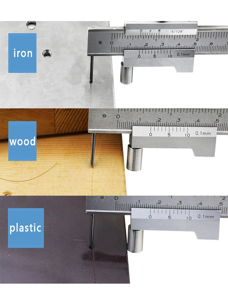 0-250mm 300mm 400mm 500mm Stainless Steel Parallel Marking Vernier Caliper Marking Gauge with Carbide Scriber Marking Gauge Tool
