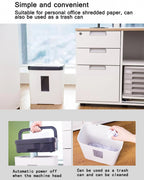12L Level 4 Confidential Paper Shredder Mini Office Household Granular Paper Document Shredder can continuously shred 5 sheets