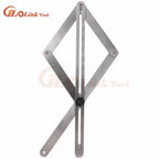 DIY Multi-angle Corner Angle Finder Aluminum Protractor Tile Wood Ruler Woodworking Model Craft Angle