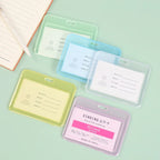 Women Men Card Cover Case Plastic Transparent Business Credit Cards Bank ID Card Sleeve Protect Holder Case for Student
