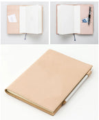 100% Genuine Leather Cover A5A6B6 Sketchbook Planner with Grid Blank Insert Retro Notebooks and Journals Diary Cover Stationery